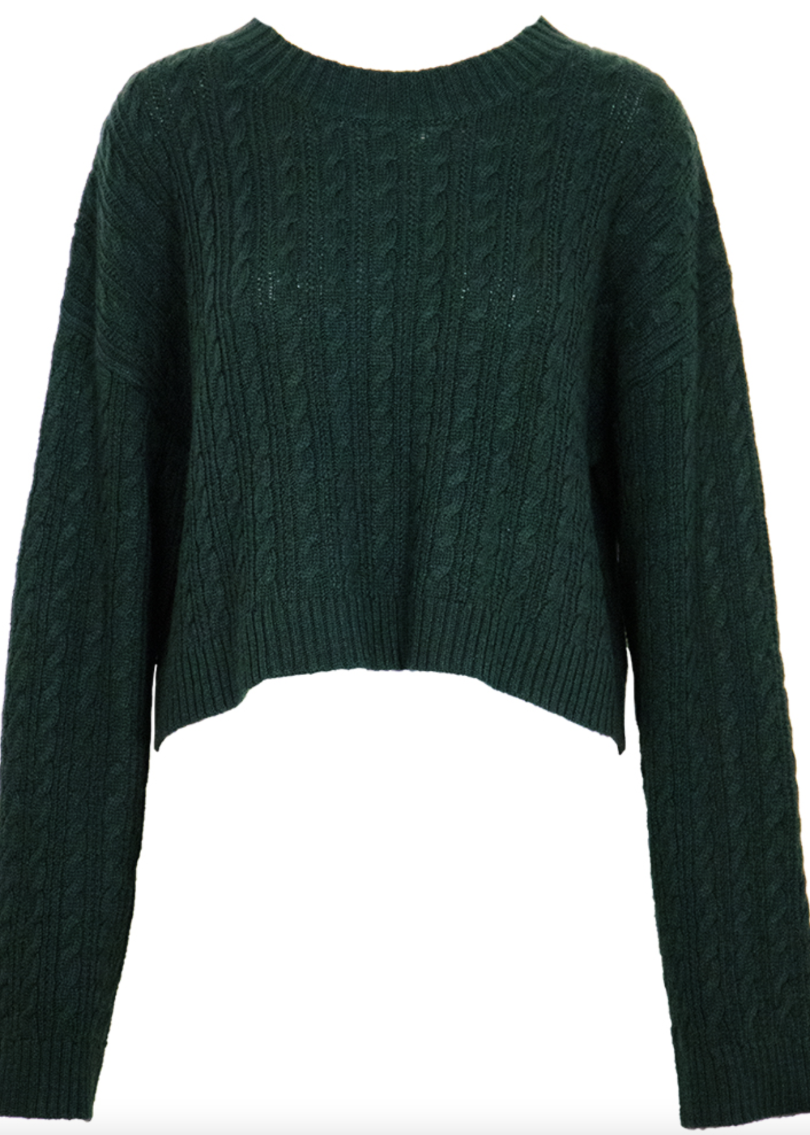 LUCY PARIS- SHAY CABLE KNIT SWEATER