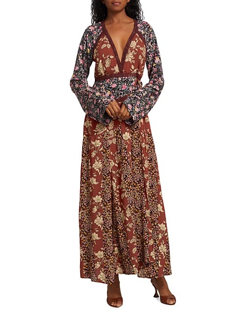 Free people 2024 wrap dress