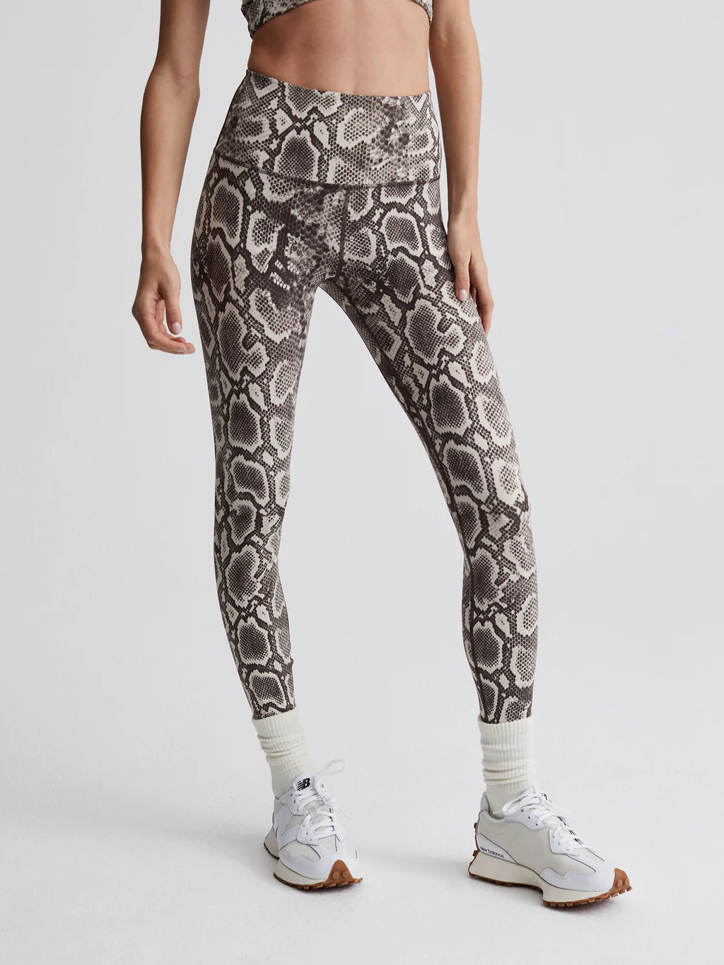 Varley Lets Move High Rise Leggings in Alabaster Lynx: XSmall