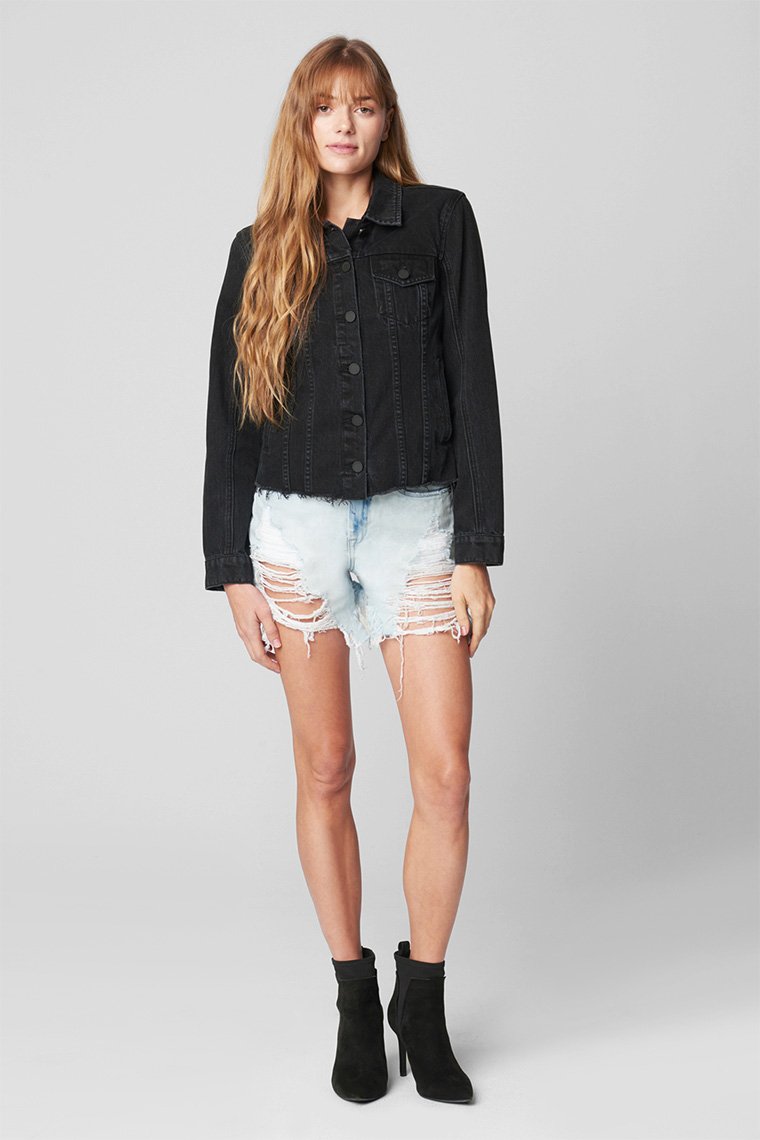 Blank nyc black top jean jacket